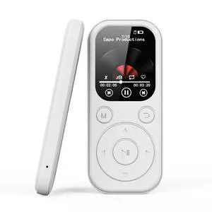QURO Manufacturer Wholesale MP3/MP4 Music Player 8GB to 128GB, Bluetooth Portable Player, IPS High-definition Large Screen Recording white 64 QURO Manufacturer Wholesale MP3/MP4 Music Player 8GB to 128GB, Bluetooth Portable Player, IPS High-definition Large Screen Recording white 64