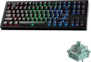 MONSGEEK M3 V5 HE Rapid Trigger Gaming Keyboard Quick Release Aluminum Mechanical Keyboard, Black Transparent AstroAim Magnetic Switch MONSGEEK M3 V5 HE Rapid Trigger Gaming Keyboard Quick Release Aluminum Mechanical Keyboard, Black Transparent AstroAim Magnetic Switch