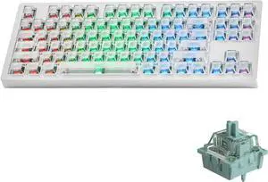 MONSGEEK M3 V5 HE Rapid Trigger Gaming Keyboard Quick Release Aluminum Mechanical Keyboard, White Transparent AstroAim Magnetic Switch MONSGEEK M3 V5 HE Rapid Trigger Gaming Keyboard Quick Release Aluminum Mechanical Keyboard, White Transparent AstroAim Magnetic Switch