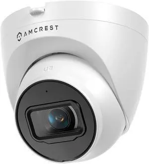 Amcrest UltraHD 4K (8MP) Outdoor Security IP Turret PoE Camera, 3840x2160, 98ft NightVision, 125° FOV, IP67 Weatherproof, MicroSD Recording (256GB), IP8M-T2599EW-AI-V3 (White) Amcrest UltraHD 4K (8MP) Outdoor Security IP Turret PoE Camera, 3840x2160, 98ft NightVision, 125° FOV, IP67 Weatherproof, MicroSD Recording (256GB), IP8M-T2599EW-AI-V3 (White)