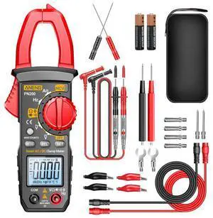Digital Clamp Meter Multimeter Tester with AC/DC Current,Voltage, NCV Amp Ohm Volt 4000 Counts Meter Measures Capacitance, Resistance, Diodes, Continuity Frequency Backlight Electrican Tools Digital Clamp Meter Multimeter Tester with AC/DC Current,Voltage, NCV Amp Ohm Volt 4000 Counts Meter Measures Capacitance, Resistance, Diodes, Continuity Frequency Backlight Electrican Tools