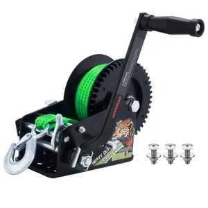 3500LB Boat Trailer Winch - 32FT Green Strap, Heavy Duty Hand Winch with 2-Way Ratchet 4:1/8:1 Gear - Effortlessly Tow Boat,Trailer, RV, ATV, and Jet Ski - Includes Installation Screws 3500LB Boat Trailer Winch - 32FT Green Strap, Heavy Duty Hand Winch with 2-Way Ratchet 4:1/8:1 Gear - Effortlessly Tow Boat,Trailer, RV, ATV, and Jet Ski - Includes Installation Screws