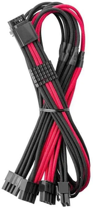 CableMod C-Series Pro ModFlex Sleeved 12V-2x6 12VHPWR StealthSense PCIe Cable for Corsair Type 4 / Type 3 (Black + Red, 16-pin to Quad 8-pin, 60cm) CableMod C-Series Pro ModFlex Sleeved 12V-2x6 12VHPWR StealthSense PCIe Cable for Corsair Type 4 / Type 3 (Black + Red, 16-pin to Quad 8-pin, 60cm)