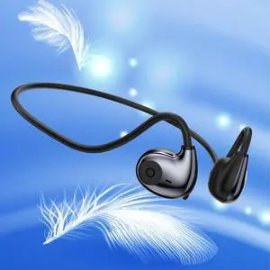 IHAO Air Conduction Wireless Bluetooth Headphones-Open-Ear Design Lightweight & Pain-Free Sweatproof Sport Headphones with Mic Earphone Ideal for Running Cycling and Sports-F805 Black IHAO Air Conduction Wireless Bluetooth Headphones-Open-Ear Design Lightweight & Pain-Free Sweatproof Sport Headphones with Mic Earphone Ideal for Running Cycling and Sports-F805 Black