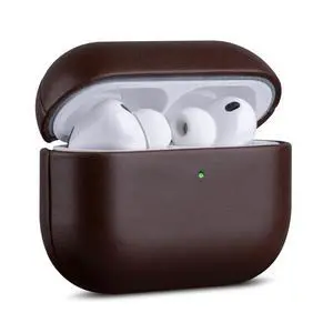 Haobobro for AirPods Pro 2 Leather Case Cover - Leather from Cow Hide, Handmade Drop Protective Hard Cover, Qi and MagSafe Charging Compatible - for AirPods Pro 2nd Generation Case Haobobro for AirPods Pro 2 Leather Case Cover - Leather from Cow Hide, Handmade Drop Protective Hard Cover, Qi and MagSafe Charging Compatible - for AirPods Pro 2nd Generation Case