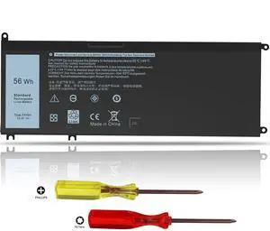 56Wh 33YDH Battery for Dell Inspiron 17 7000 7773 7779 7778 7786 2-in-1 15 7577 G3 3579 3779 G5 5587 G7 7588 Latitude 13 3380 14 3490 3590 3580 3400 3500 Vostro 7580 PVHT1 P30E P30E001 081PF3 56Wh 33YDH Battery for Dell Inspiron 17 7000 7773 7779 7778 7786 2-in-1 15 7577 G3 3579 3779 G5 5587 G7 7588 Latitude 13 3380 14 3490 3590 3580 3400 3500 Vostro 7580 PVHT1 P30E P30E001 081PF3