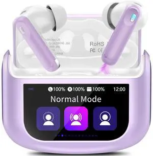Thunelec Ai Translation Earbuds Real Time, 3-in-1 Buletooth 5.3 Translator Earbuds with 5 Translation Modes/164 Languages/No Subscription Required, 48H Headphones Translator, Purple Thunelec Ai Translation Earbuds Real Time, 3-in-1 Buletooth 5.3 Translator Earbuds with 5 Translation Modes/164 Languages/No Subscription Required, 48H Headphones Translator, Purple