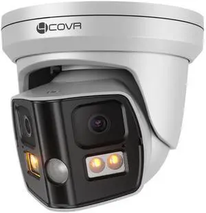 Forcovr 4COVR 4K PoE Security Camera Outdoor, 8MP Dual-Lens Turret Camera with Full-Color Night Vision, Dual Lights, Two-Way Talk, Person/Vehicle Detection, 256GB microSD Support LY99BA8MA Forcovr 4COVR 4K PoE Security Camera Outdoor, 8MP Dual-Lens Turret Camera with Full-Color Night Vision, Dual Lights, Two-Way Talk, Person/Vehicle Detection, 256GB microSD Support LY99BA8MA
