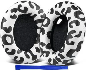 SOULWIT Replacement Earpads for Sony WH-1000XM4 (WH1000XM4) Headphones, Ear Pads Cushions with Noise Isolation Foam, Added Thickness, Without Affecting Sensor - Snow Leopard SOULWIT Replacement Earpads for Sony WH-1000XM4 (WH1000XM4) Headphones, Ear Pads Cushions with Noise Isolation Foam, Added Thickness, Without Affecting Sensor - Snow Leopard