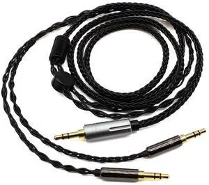 Youkamoo Replacement Upgrade Cable Compatible with Hifiman Sundara, Ananda, Arya, HE400SE, HE4XX, HE-400i, Edition XS Headphones Dual 3.5mm to 3.5mm Male Silver Plated Braided 8.5ft/2.6m Youkamoo Replacement Upgrade Cable Compatible with Hifiman Sundara, Ananda, Arya, HE400SE, HE4XX, HE-400i, Edition XS Headphones Dual 3.5mm to 3.5mm Male Silver Plated Braided 8.5ft/2.6m