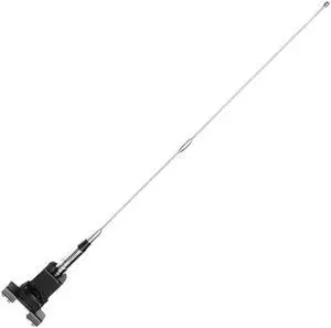 RATCHROLL 1 Pc Universal Clipped Dummy Antenna Mount 25.2" Aerial for Decoration Only Black Silver Tone RATCHROLL 1 Pc Universal Clipped Dummy Antenna Mount 25.2" Aerial for Decoration Only Black Silver Tone