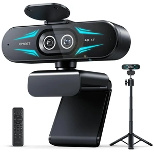 EMEET C60E Dual 4K Webcam for Streaming with Tripod, Wide-Angle & Telephoto EMEET C60E Dual 4K Webcam for Streaming with Tripod, Wide-Angle & Telephoto