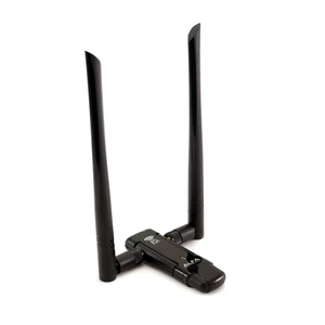 Alfa Long-Range Dual-Band AC1200 Wireless USB 3.0 Wi-Fi Adapter w/2x 5dBi External Antennas - 2.4GHz 300Mbps / 5Ghz 867Mbps - 802.11ac & A, B, G, N Alfa Long-Range Dual-Band AC1200 Wireless USB 3.0 Wi-Fi Adapter w/2x 5dBi External Antennas - 2.4GHz 300Mbps / 5Ghz 867Mbps - 802.11ac & A, B, G, N