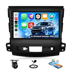 Car Stereo Radio for Mitsubishi Outlander 2008-2015 Wireless Apple CarPlay Android Auto9-inch IPS Touchscreen Mirror Link, Bluetooth, You-Tube Video, DSP, SWC, FM/RDS Radio Backup Camera Car Stereo Radio for Mitsubishi Outlander 2008-2015 Wireless Apple CarPlay Android Auto9-inch IPS Touchscreen Mirror Link, Bluetooth, You-Tube Video, DSP, SWC, FM/RDS Radio Backup Camera
