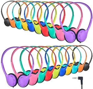 TJZXGUI 30 Pack Bulk Classroom Headphones for Kids, Wired 3.5mm Multi Color TJZXGUI 30 Pack Bulk Classroom Headphones for Kids, Wired 3.5mm Multi Color