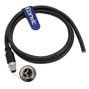 M12 Y Code 8 Pin Male to Open Ethernet CAT5e Data & Power Hybrid Cable 1M M12 Y Code 8 Pin Male to Open Ethernet CAT5e Data & Power Hybrid Cable 1M