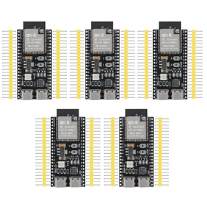 5PCS ESP32-S3 Development Board N16R8 MCU with Antenna Base Dual-Mode Wi-Fi Bluetooth ESP32-S3-WROOM-1 Type-C, Compatible with Arduino IoT 5PCS ESP32-S3 Development Board N16R8 MCU with Antenna Base Dual-Mode Wi-Fi Bluetooth ESP32-S3-WROOM-1 Type-C, Compatible with Arduino IoT