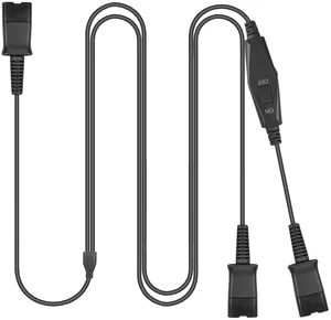 Weatwo Training Y Splitter for All Plantronics QD Headphone Adapter Cable Weatwo Training Y Splitter for All Plantronics QD Headphone Adapter Cable