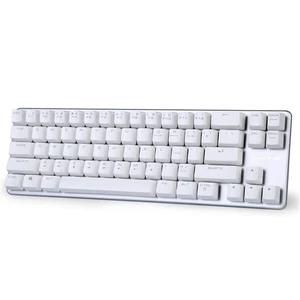 Qisan Happy Deals 10% Discount Off Mechanical Keyboard Gaming Keyboard Blue Switch 68-Keys Mini Design (60%) Gaming Wired Keyboard White Silver Magicforce Qisan Happy Deals 10% Discount Off Mechanical Keyboard Gaming Keyboard Blue Switch 68-Keys Mini Design (60%) Gaming Wired Keyboard White Silver Magicforce
