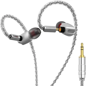 GUAEIMO G8M3A1T Dynamic Driver IEM Earphones with Detachable MMCX Cable - HiFi in-Ear Monitors with 8-Core Braided Wire and 3.5mm Plug for Audiophiles and Daily Listening Matte Silver GUAEIMO G8M3A1T Dynamic Driver IEM Earphones with Detachable MMCX Cable - HiFi in-Ear Monitors with 8-Core Braided Wire and 3.5mm Plug for Audiophiles and Daily Listening Matte Silver