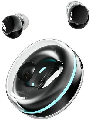 ROEL-PLAY Mini Swim Ring Designs Wireless Earbuds TWS Bluetooth Earbuds Ultra Long Battery Life Low Latency for Gaming(Black) ROEL-PLAY Mini Swim Ring Designs Wireless Earbuds TWS Bluetooth Earbuds Ultra Long Battery Life Low Latency for Gaming(Black)