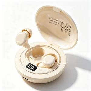 NVXMANIYK Wireless Sleep Earbuds, Mini Bluetooth Earbuds for Small Ears and Side Sleepers, Soft Ear Wing Low Profile in Ear Headphones, Lightweight Comfortable Earbuds for Sleeping Travel Work NVXMANIYK Wireless Sleep Earbuds, Mini Bluetooth Earbuds for Small Ears and Side Sleepers, Soft Ear Wing Low Profile in Ear Headphones, Lightweight Comfortable Earbuds for Sleeping Travel Work