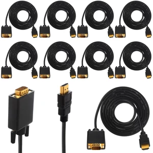Saysurey 10 Pack Adapter Compatible with HDMI to VGA Cable 6 Feet Saysurey 10 Pack Adapter Compatible with HDMI to VGA Cable 6 Feet