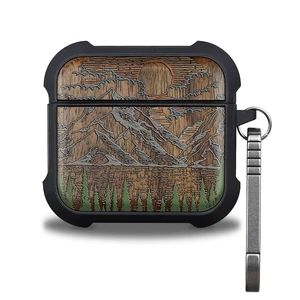 Walnut Solid Wood for AirPods 5 Case/AirPods 4 Case, Mountain Dawn Walnut Solid Wood for AirPods 5 Case/AirPods 4 Case, Mountain Dawn