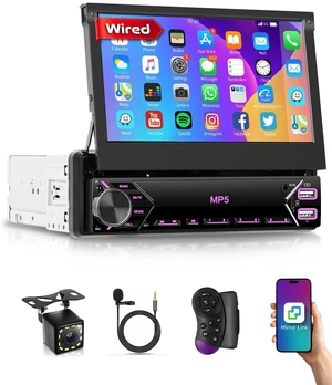 Single Din Car Radio Flip Out Touch Screen, 7 inch Touchscreen Car Radio Single Din Car Radio Flip Out Touch Screen, 7 inch Touchscreen Car Radio