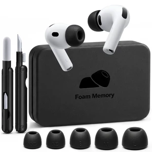 Tecolu Memory Foam Replacement Ear Tips for AirPods Pro 3 (5SIZE-White) Tecolu Memory Foam Replacement Ear Tips for AirPods Pro 3 (5SIZE-White)