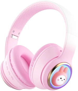 YLFASHION Kids Bluetooth Headphones with Colorful LED Lights YLFASHION Kids Bluetooth Headphones with Colorful LED Lights