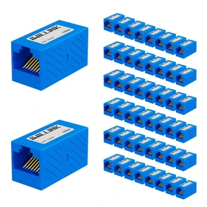 iwillink RJ45 Coupler Ethernet Connector, Female to Female, 50 Pack, Blue iwillink RJ45 Coupler Ethernet Connector, Female to Female, 50 Pack, Blue
