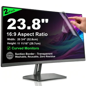 2 Pack Nano Suction Border Privacy Screen for 23.8 Inch Computer Monitor 2 Pack Nano Suction Border Privacy Screen for 23.8 Inch Computer Monitor