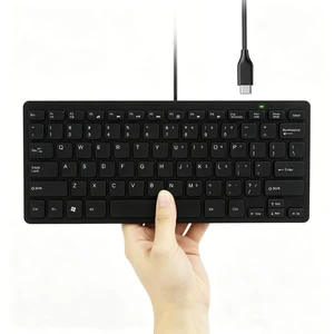 SVJEFY Small Wired Keyboard for Mac (USB C Interface) -Mini Save Space, 78-Key Layout with 14 Media Hotkeys, Type C Slim Compact USB C Keyboard for MacBook, Mac mini/Pro, i-Pad, i-Phone Laptop-Black SVJEFY Small Wired Keyboard for Mac (USB C Interface) -Mini Save Space, 78-Key Layout with 14 Media Hotkeys, Type C Slim Compact USB C Keyboard for MacBook, Mac mini/Pro, i-Pad, i-Phone Laptop-Black