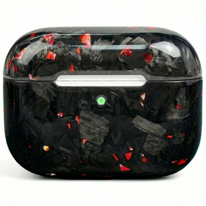MOLOVA Carbon Fiber Material Design Protective Cover for AirPods Pro 3 Case, Shockproof Hard Shell for AirPod Pro 3 Case, Stylish and Durable Cover for Men/Wome USB-C Cable,Red foil MOLOVA Carbon Fiber Material Design Protective Cover for AirPods Pro 3 Case, Shockproof Hard Shell for AirPod Pro 3 Case, Stylish and Durable Cover for Men/Wome USB-C Cable,Red foil