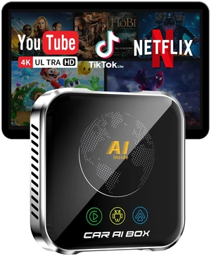 Magic AI Box Wireless CarPlay Adapter, Fast Car Video Box Plug & Play, Easy Setup, Supports Equalizers and More for OEM Wired CarPlay/Android Auto Cars (Matte Silver) Magic AI Box Wireless CarPlay Adapter, Fast Car Video Box Plug & Play, Easy Setup, Supports Equalizers and More for OEM Wired CarPlay/Android Auto Cars (Matte Silver)