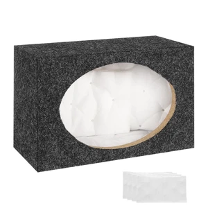 MECCANIXITY 6 x 9 Ported Wooden Speaker Enclosure, Single Vented, Gray MECCANIXITY 6 x 9 Ported Wooden Speaker Enclosure, Single Vented, Gray