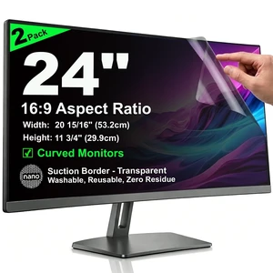 2 Pack Nano Suction Border Privacy Screen for 24 Inch Computer Monitor 2 Pack Nano Suction Border Privacy Screen for 24 Inch Computer Monitor