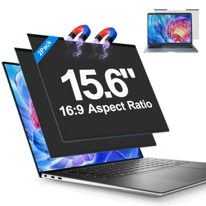 JEAPKA 2Pack Magnetic Laptop Privacy Screen Filter 15.6 inch for 16:9 Widescreen Computer Monitor, Removable Anti Blue Light Privacy Shield, Anti-Glare Protector JEAPKA 2Pack Magnetic Laptop Privacy Screen Filter 15.6 inch for 16:9 Widescreen Computer Monitor, Removable Anti Blue Light Privacy Shield, Anti-Glare Protector