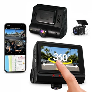 360 Panoramic Dash Cam with Front, Rear, Side & Cabin View, Night Vision 360 Panoramic Dash Cam with Front, Rear, Side & Cabin View, Night Vision