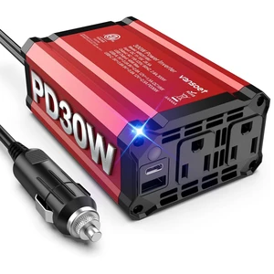 Vansoet Car Power Inverter, PD & QC 2 Outlets,DC 12V to 110V AC Vansoet Car Power Inverter, PD & QC 2 Outlets,DC 12V to 110V AC