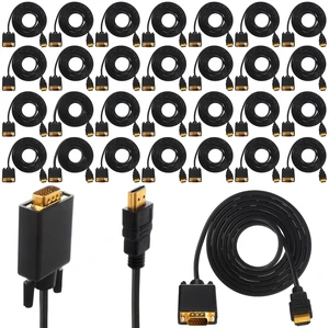 Saysurey 30 Pack Adapter Compatible with HDMI to VGA Cable 6 Feet Saysurey 30 Pack Adapter Compatible with HDMI to VGA Cable 6 Feet