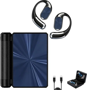 Narshton Open-Ear Headphones, Bluetooth 6.0 Wireless Earphones Black Narshton Open-Ear Headphones, Bluetooth 6.0 Wireless Earphones Black