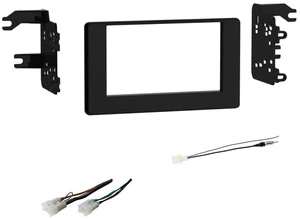 Double Din Car Stereo Install Dash Kit, Wire Harness and AM/FM Radio Reception Antenna Adapter -No Factory External Amp Vehicles: Made for Toyota: 2017 2018 2019 Corolla Double Din Car Stereo Install Dash Kit, Wire Harness and AM/FM Radio Reception Antenna Adapter -No Factory External Amp Vehicles: Made for Toyota: 2017 2018 2019 Corolla