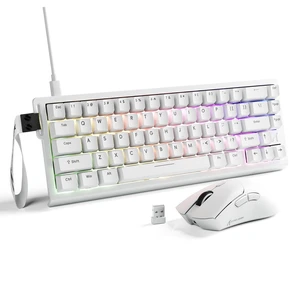 ATTACK SHARK X68 HE 60% Wired 8KHZ Keyboard and Wireless R1 Mouse-White ATTACK SHARK X68 HE 60% Wired 8KHZ Keyboard and Wireless R1 Mouse-White