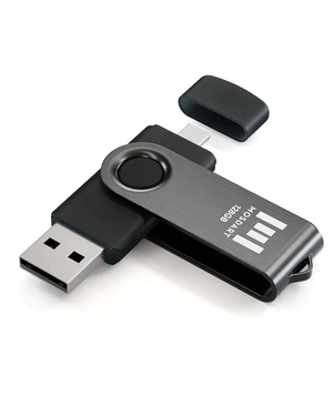MOSDART 128GB USB C & USB A 2.0 Swivel Dual Flash Drive,Black MOSDART 128GB USB C & USB A 2.0 Swivel Dual Flash Drive,Black