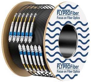 FLYPROFiber- 6 Core OS2 Single Mode LC LC Outdoor Fiber Patch Cable 200m FLYPROFiber- 6 Core OS2 Single Mode LC LC Outdoor Fiber Patch Cable 200m