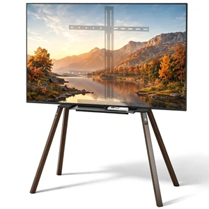 ElaraBerry Easel TV Stand 32-70 Inch, 4-Leg Wooden Stand with Shelf ElaraBerry Easel TV Stand 32-70 Inch, 4-Leg Wooden Stand with Shelf