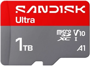 SANDISK 1TB Ultra microSD UHS-I Card - Up to 195MB/s Read Speed, Full HD Video, V10, U1, C10, A2 - SDSQUJQ-1T00-GZ6MA SANDISK 1TB Ultra microSD UHS-I Card - Up to 195MB/s Read Speed, Full HD Video, V10, U1, C10, A2 - SDSQUJQ-1T00-GZ6MA