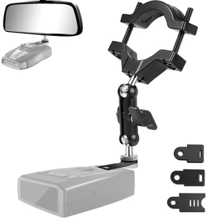 Xislet Universal Radar Detector Mount, Rearview Mirror Rod Radar Bracket Xislet Universal Radar Detector Mount, Rearview Mirror Rod Radar Bracket